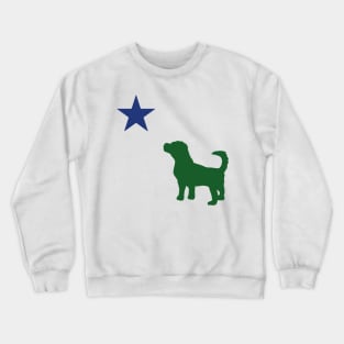 Old Maine Flag Puppy Crewneck Sweatshirt